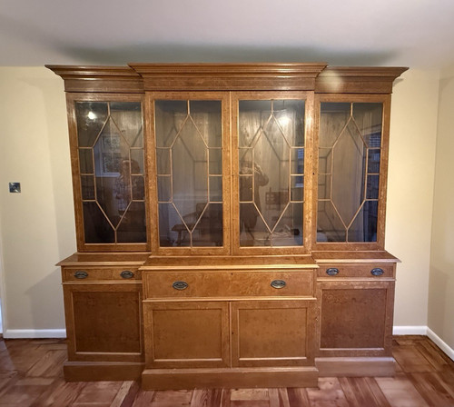 Large brown wooden glass - large,