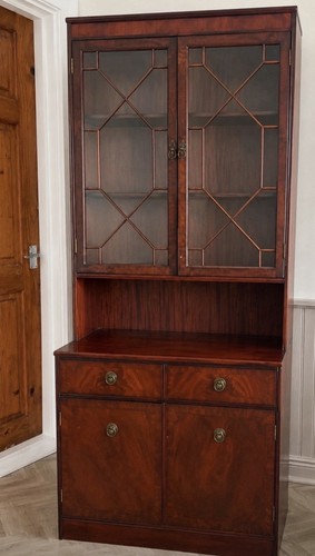 Solid wood brown display - brown,