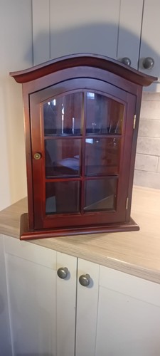 Vintage curio display cabinet - vintage,