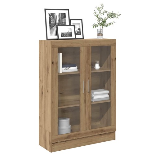 Modern wooden door vitrine - wooden,