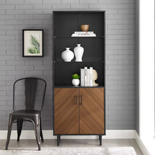 Glass Wood Display Cabinet