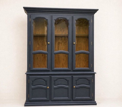 Soft blue display cabinet - cabinet, with
