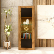 Oak &Black Matt Display