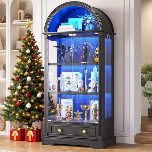 Arched display cabinets - arched, with