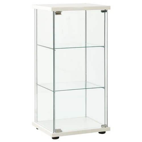 Narrow glass display cabinet - glass,
